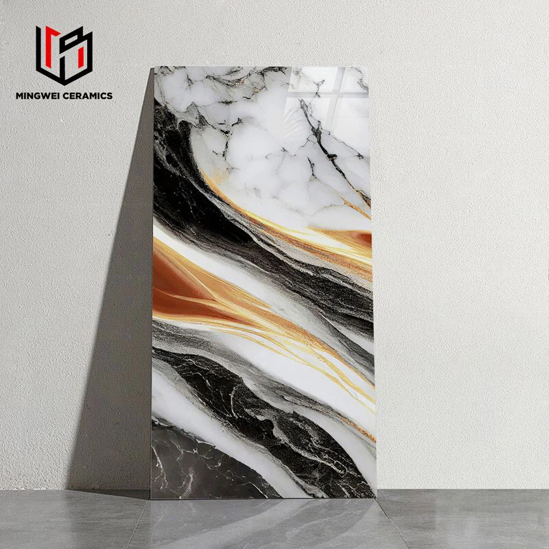 Kleurrijke geglazuurde gepolijste gouden tegels